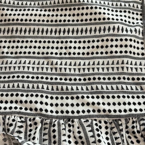 Indikah by Angel Biba  Black/White‎ geometric Dress SzXS Lined Mini NWT Rayon - Picture 8 of 9